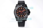 IPK Factory Rolex Submariner Black Dial with Orange Hands Carbon Watch